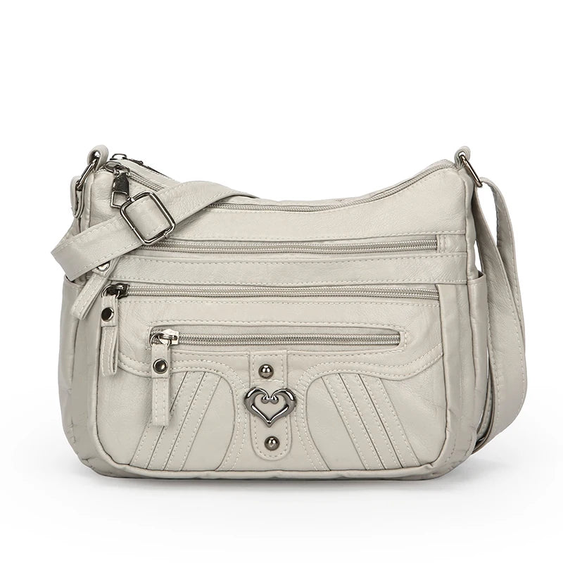Messenger Sling Bag for Men | PU Small Zipper Crossbody Pouch Luxegan