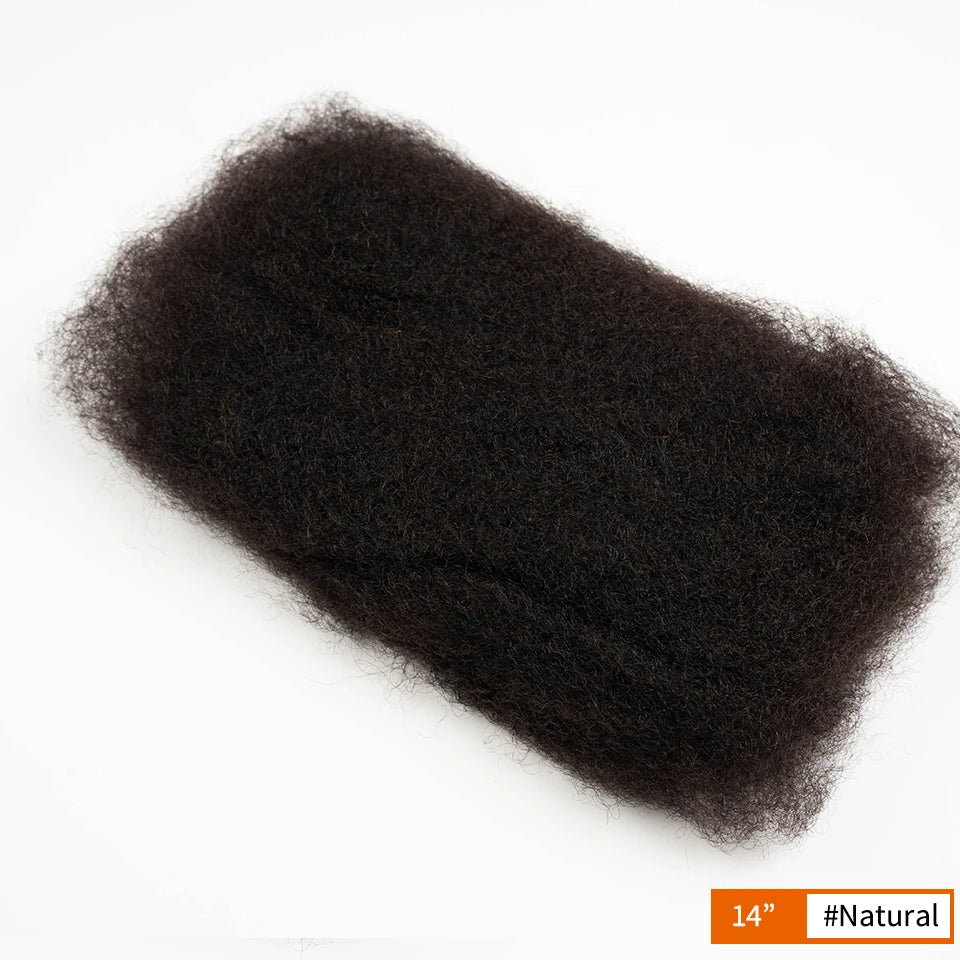 Brazilian Grey Kinky Curly Bulk Human Hair | Remy Hair Extensions | Dreadlock Braiding Hair | 50g/Pack