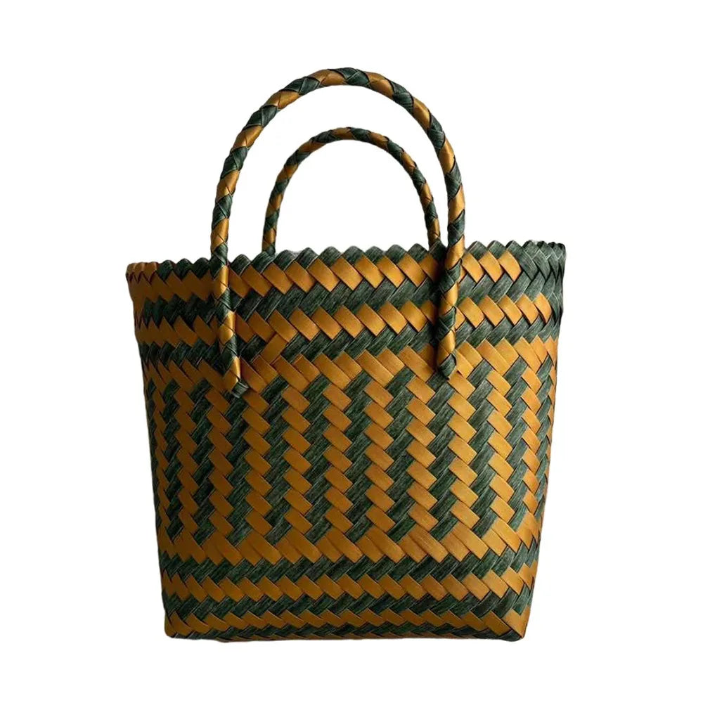 Handmade Woven Beach Basket | Large Capacity Shoulder Bag Luxegan