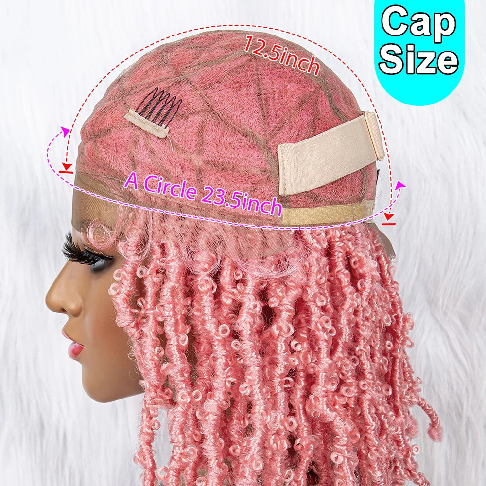 KIMA Box Braids Wig | Lace Front | Baby Hair | Synthetic Braided Wig Luxegan