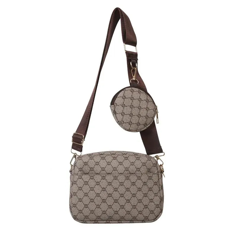 PU Leather Plaid Casual Tote | Moderate Hardness Vintage Handle Crossbody Bag Luxegan