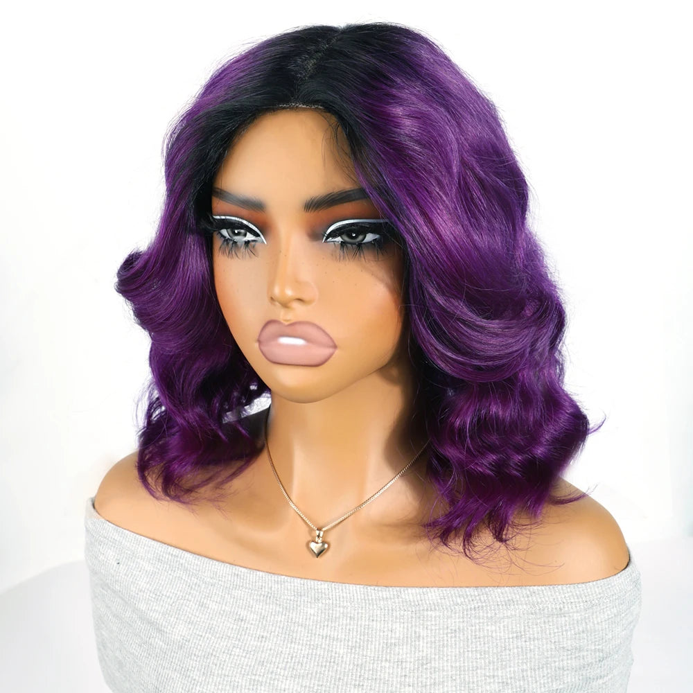 Honey Blonde Wavy Lace Front Wig with Shadow Roots | HD Lace Human Hair Wig | Multi-Parting