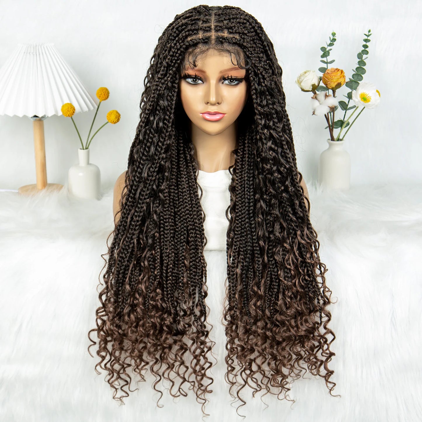 KIMA Box Twisted Dreadlocks Wig | Full Lace Front with Baby Hair Luxegan