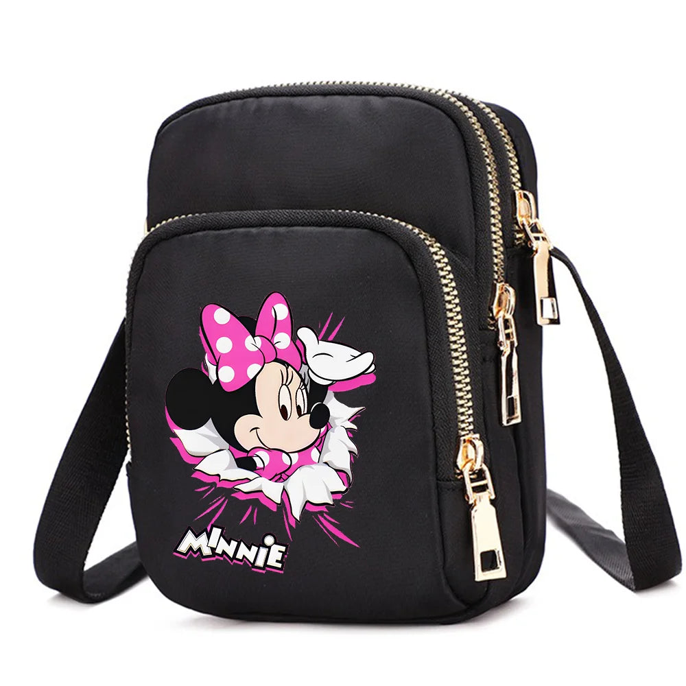 Mickey & Minnie Mouse Shoulder Bag | Cartoon Crossbody Handbag Luxegan