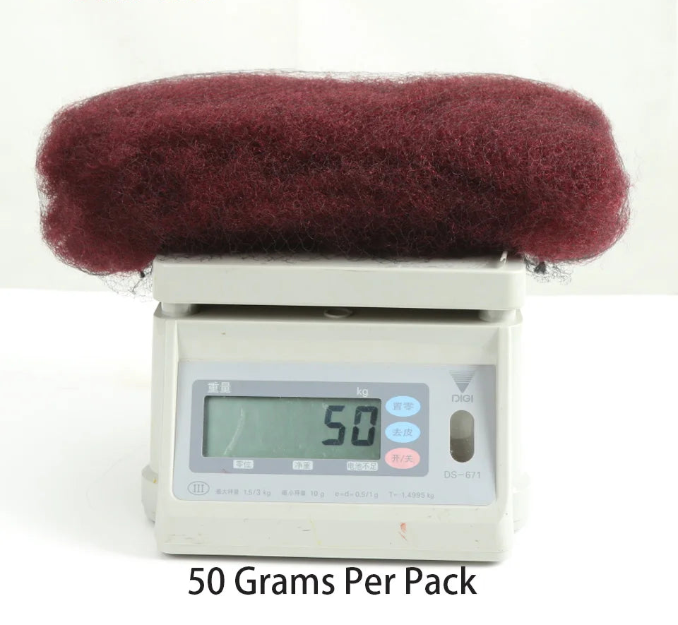 99J Burgundy Afro Kinky Bulk Human Hair | Brazilian Remy | Dreadlock & Braiding Hair | 50g