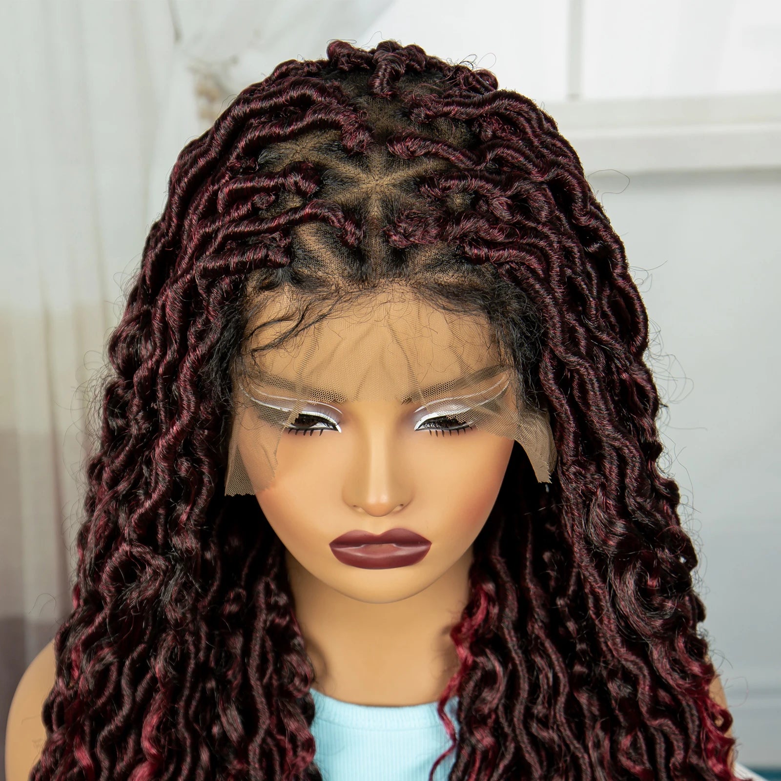 36" Long Braided Wig | Full Lace | Baby Hair | Daily Wear Luxegan