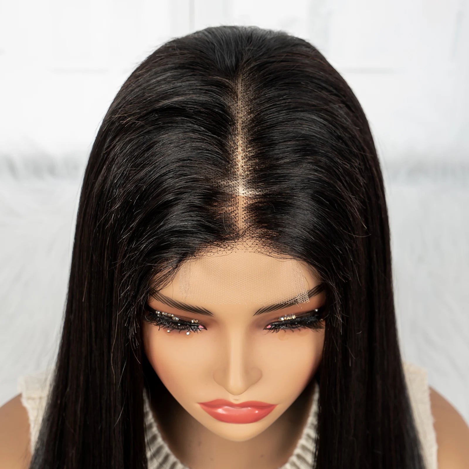 16A Double Drawn 1BT4 Chocolate Brown Bone Straight Wig | 2x6 Real HD Lace Raw Vietnamese Virgin Human Hair Luxegan
