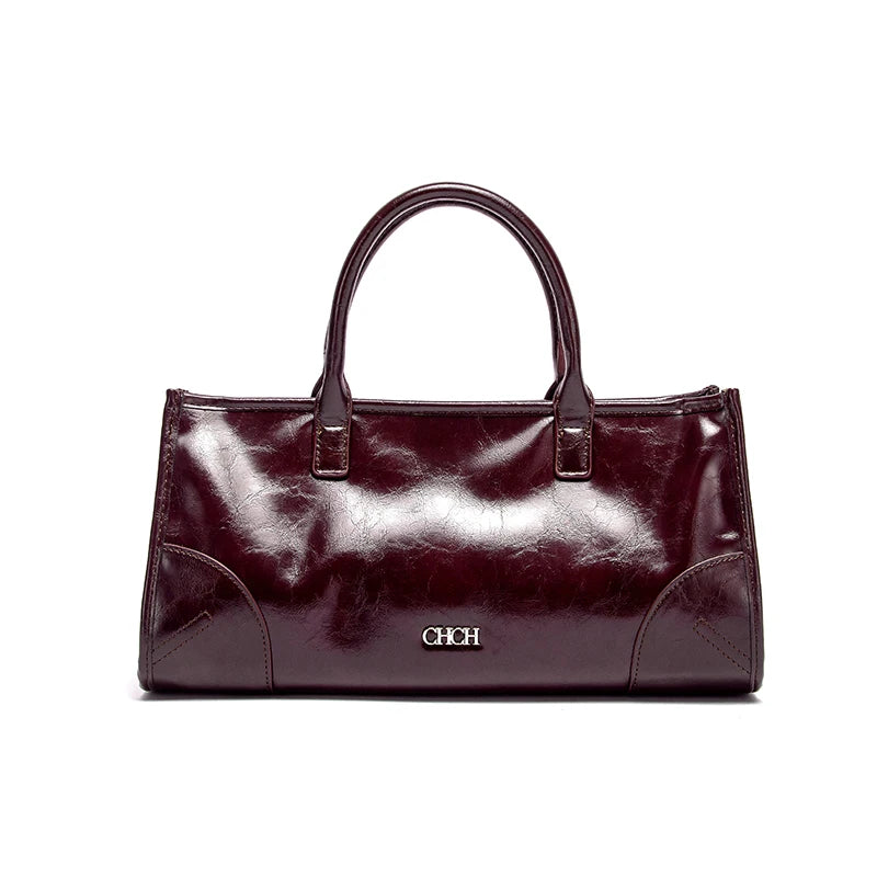 Soft Black Marble Pattern Baguette Bag | Detachable Strap Shoulder Bag Luxegan