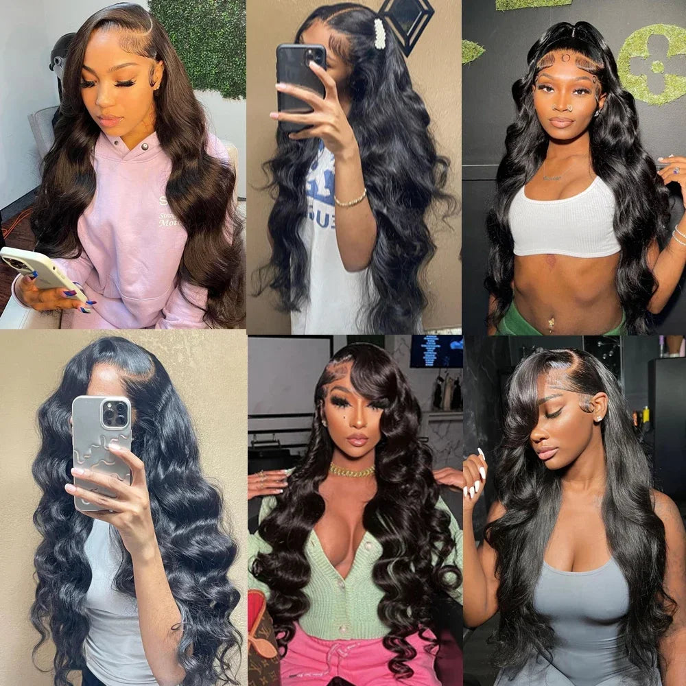 12A Brazilian Hair 36/40 Inch Body Wave 13x4 HD Lace Frontal Wig | Glueless | 100% Raw Human Hair | Ready to Wear Luxegan