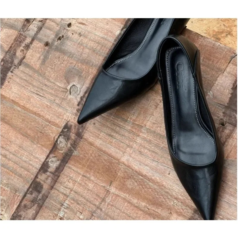 Sexy Glossy Stiletto Pumps | Sophisticated Burgundy & Nude Office Heels | Elegant "Pointed Toe" Wedding Bridal Shoes | "Dignified" Quality Slip-On Pumps for Radiant Versatile Styling Luxegan