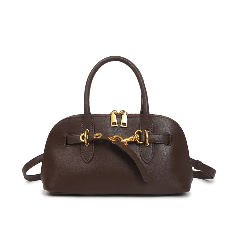 Luxury Designer Women's Bag | Genuine Leather Vintage Handbag & Cowhide Crossbody Luxegan