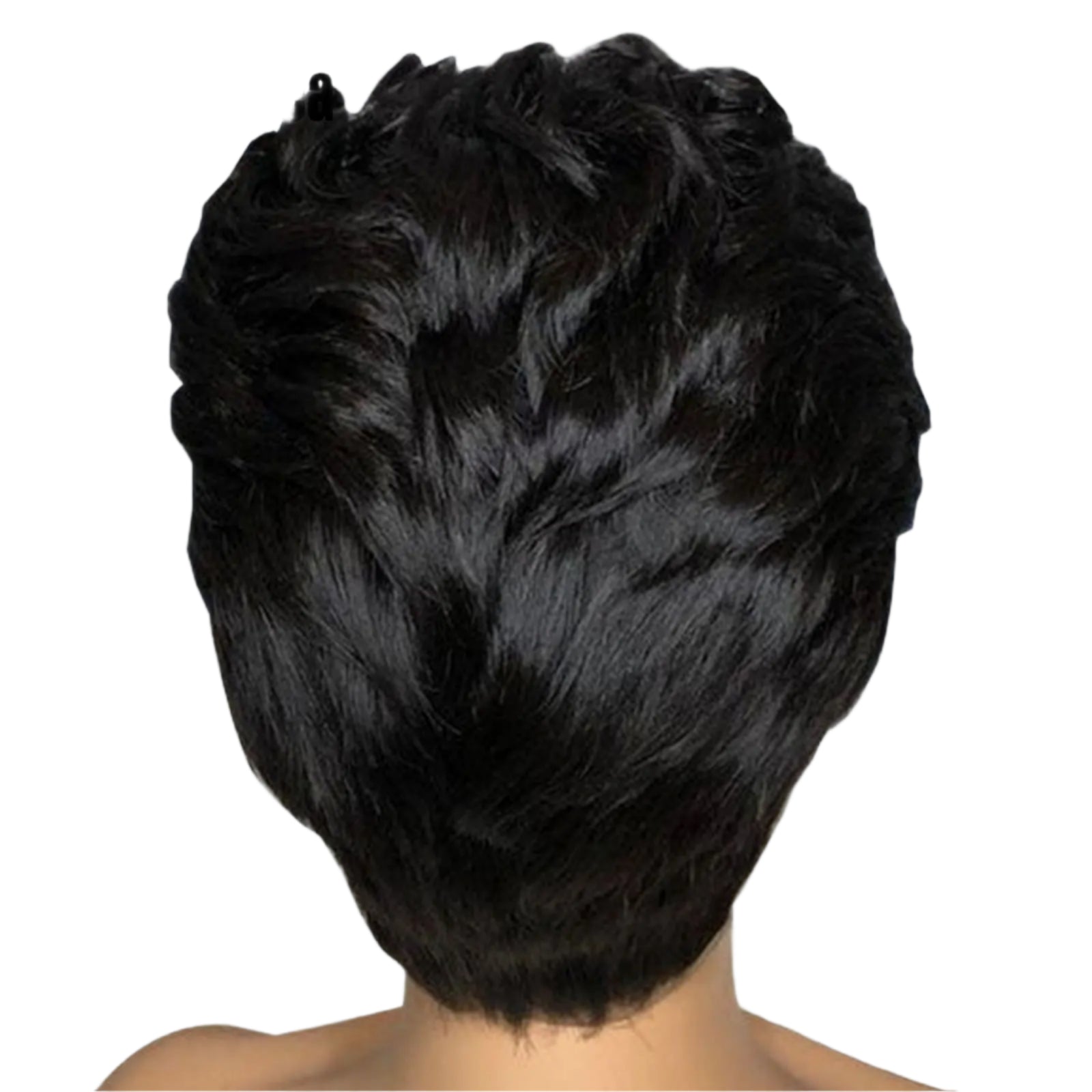 13x4 Side Part Pixie Cut Human Hair Wig | Wavy Short Bob Lace Front | 180% Density Luxegan