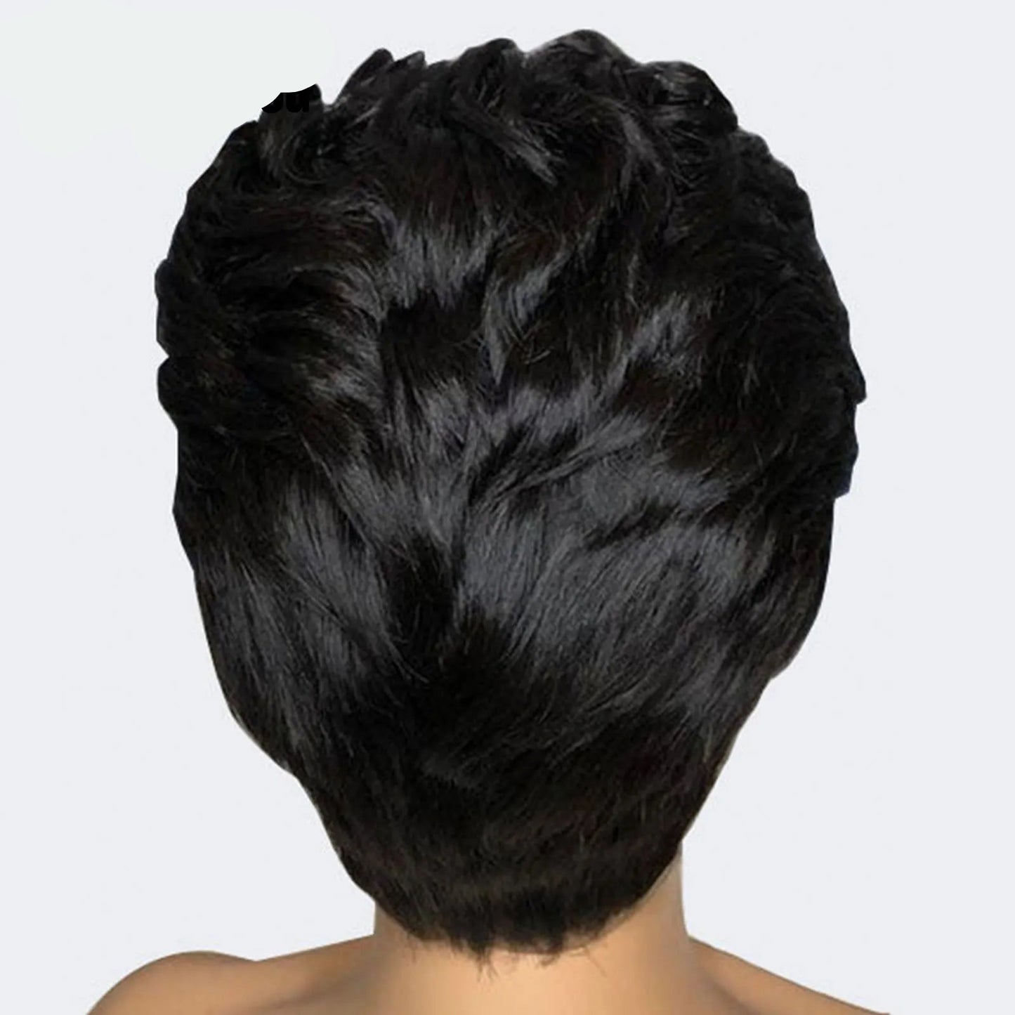 13x4 Side Part Pixie Cut Human Hair Wig | Wavy Short Bob Lace Front | 180% Density Luxegan