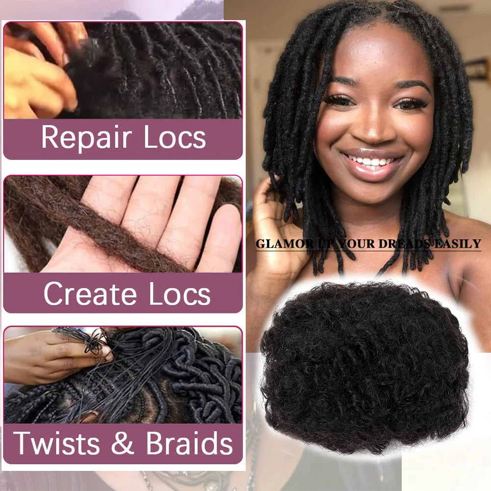 Bulk Human Hair Extensions | Brazilian Straight Hair for Braids & Dreadlocks | Natural Crochet Hair - Luxegan