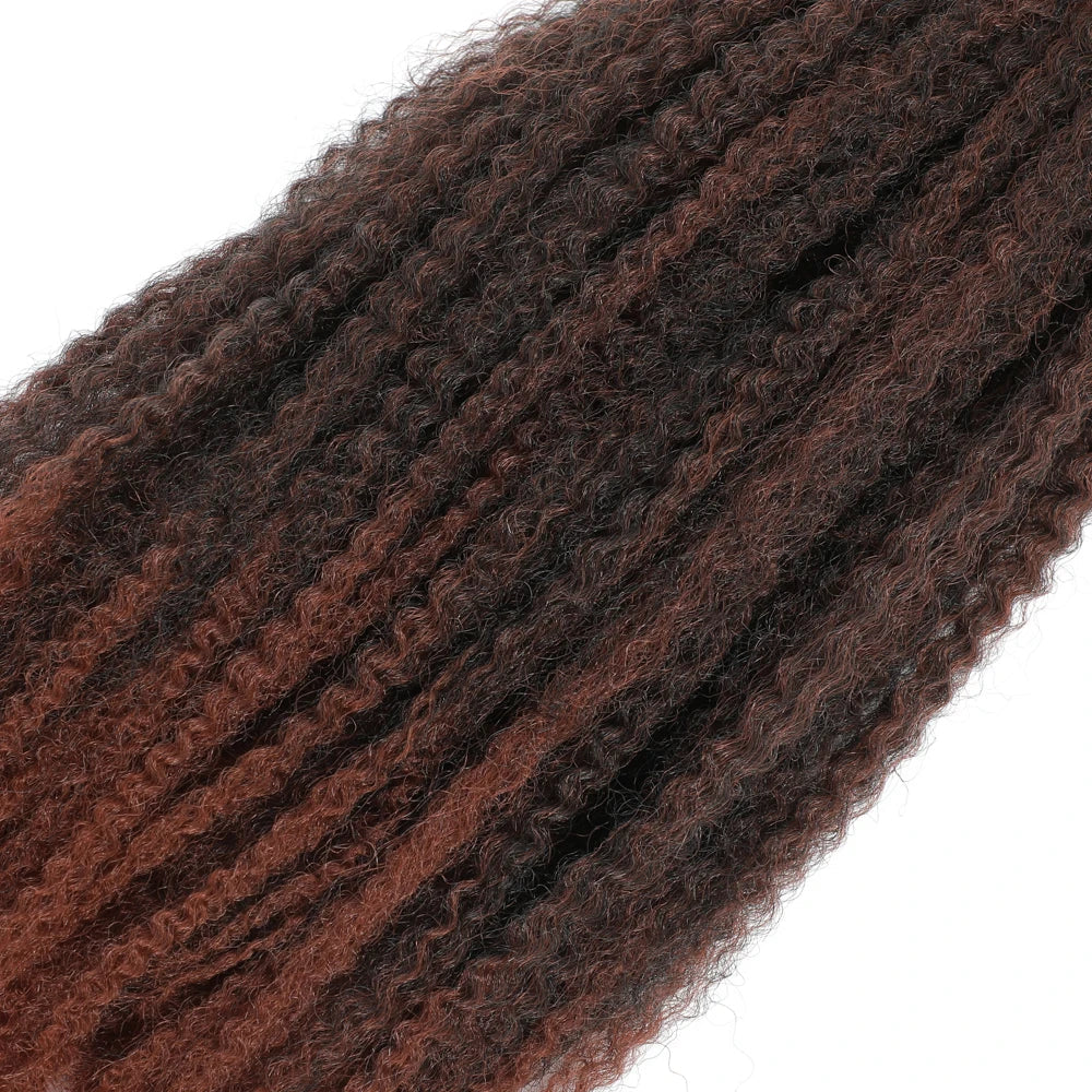 18" Marley Twist Braiding Hair | Crochet Braids | Afro Twist Kinky Hair Extensions | Ombre Colors | 30 Strands/Pack
