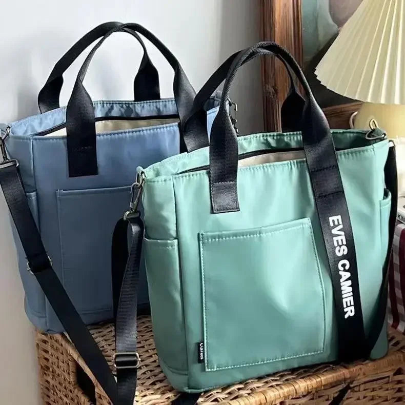 New Casual Tote Bag | Large Capacity Shoulder Bag & Waterproof Canvas Handbag Luxegan
