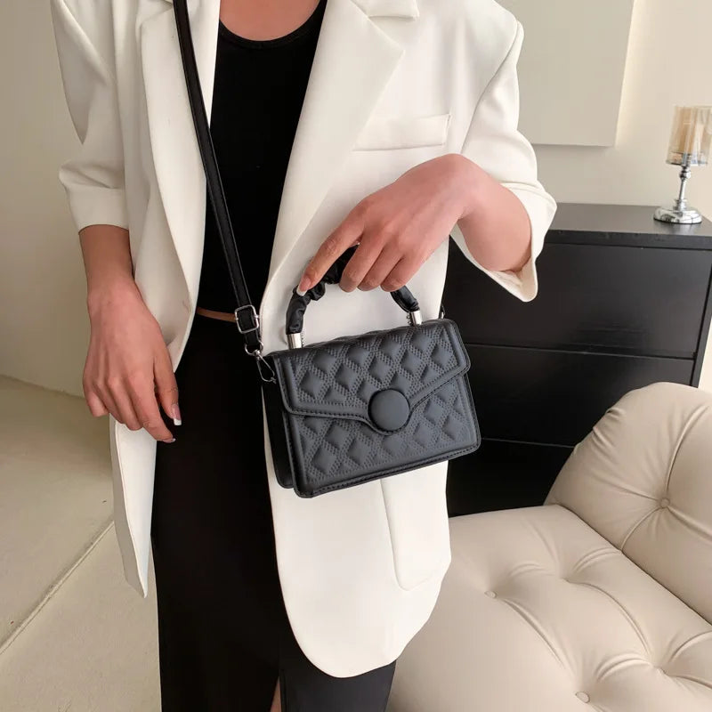 Girls' High-Quality Messenger Bag | Fashionable Small Square Handbag & One-Shoulder Bag Luxegan