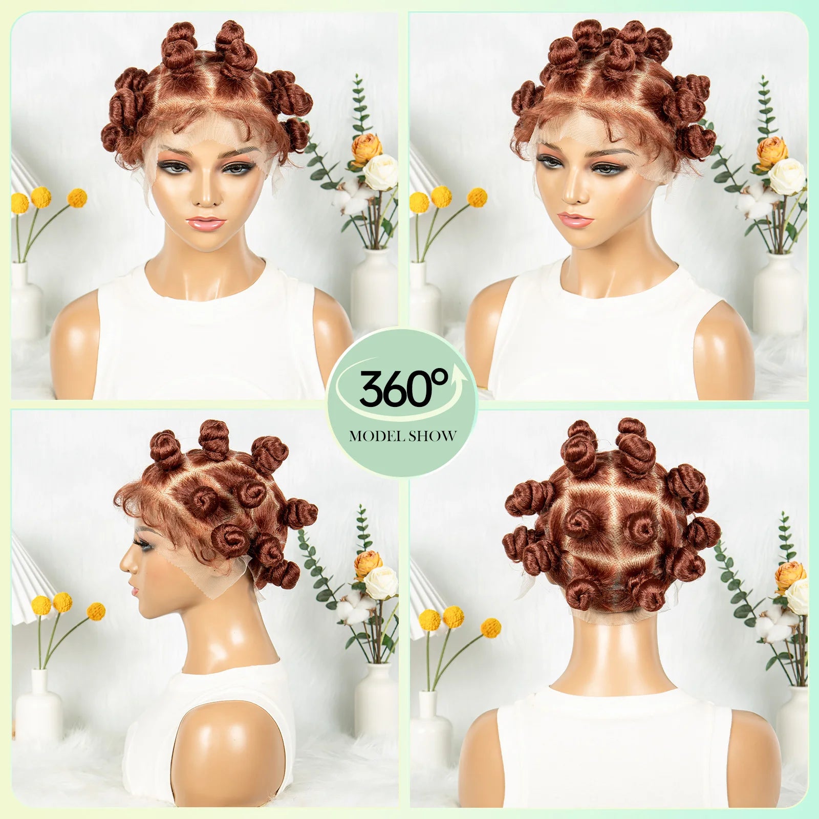 KIMA Easy Install Bantu Braids Wig | Lace Front Luxegan