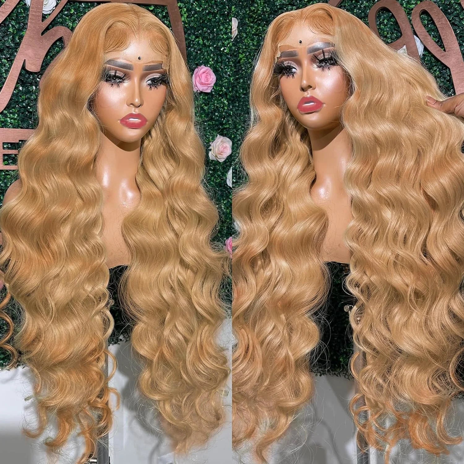 #27 Colored Honey Blonde | HD | Transparent | Lace Front Wigs | Human Hair| Body Wave | Brazilian | Human Hair Luxegan