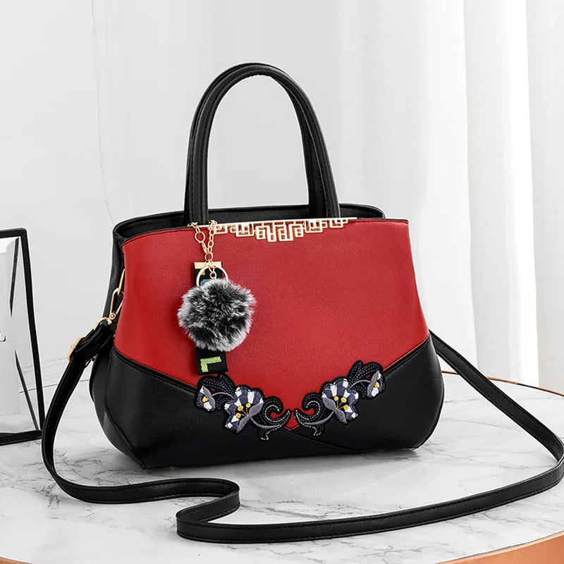 Designer Shell Handbag | Vintage Leather Shoulder & Top-Handle Bag Luxegan