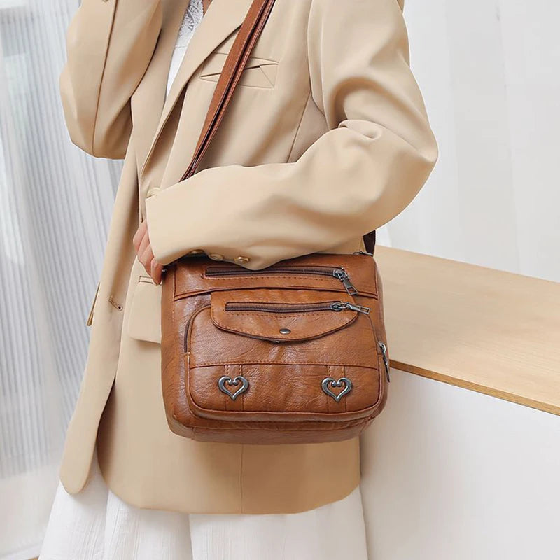 Neutral Style Rectangular Bag for Men and Women | Wide Capacity Casual Fashionable Single Shoulder Bag for Traveling Luxegan