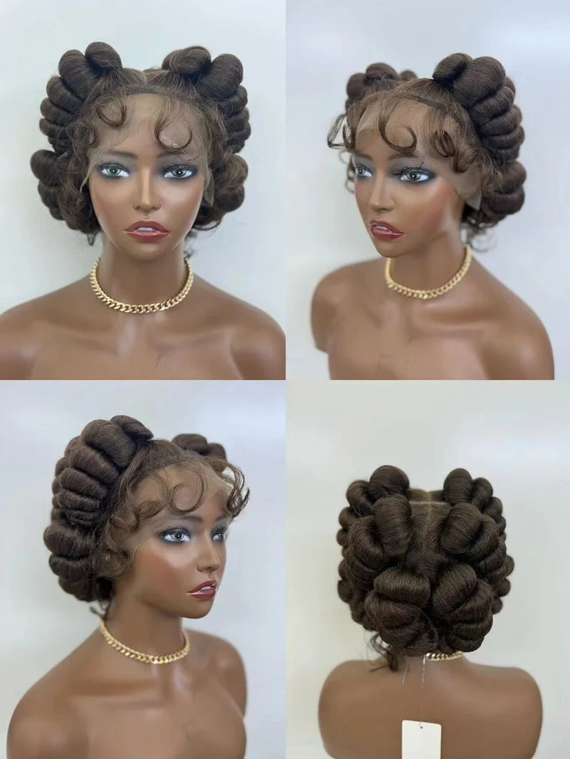 HD Full Lace Knotless Box Braids Wig | Handmade African Braiding Hair Luxegan