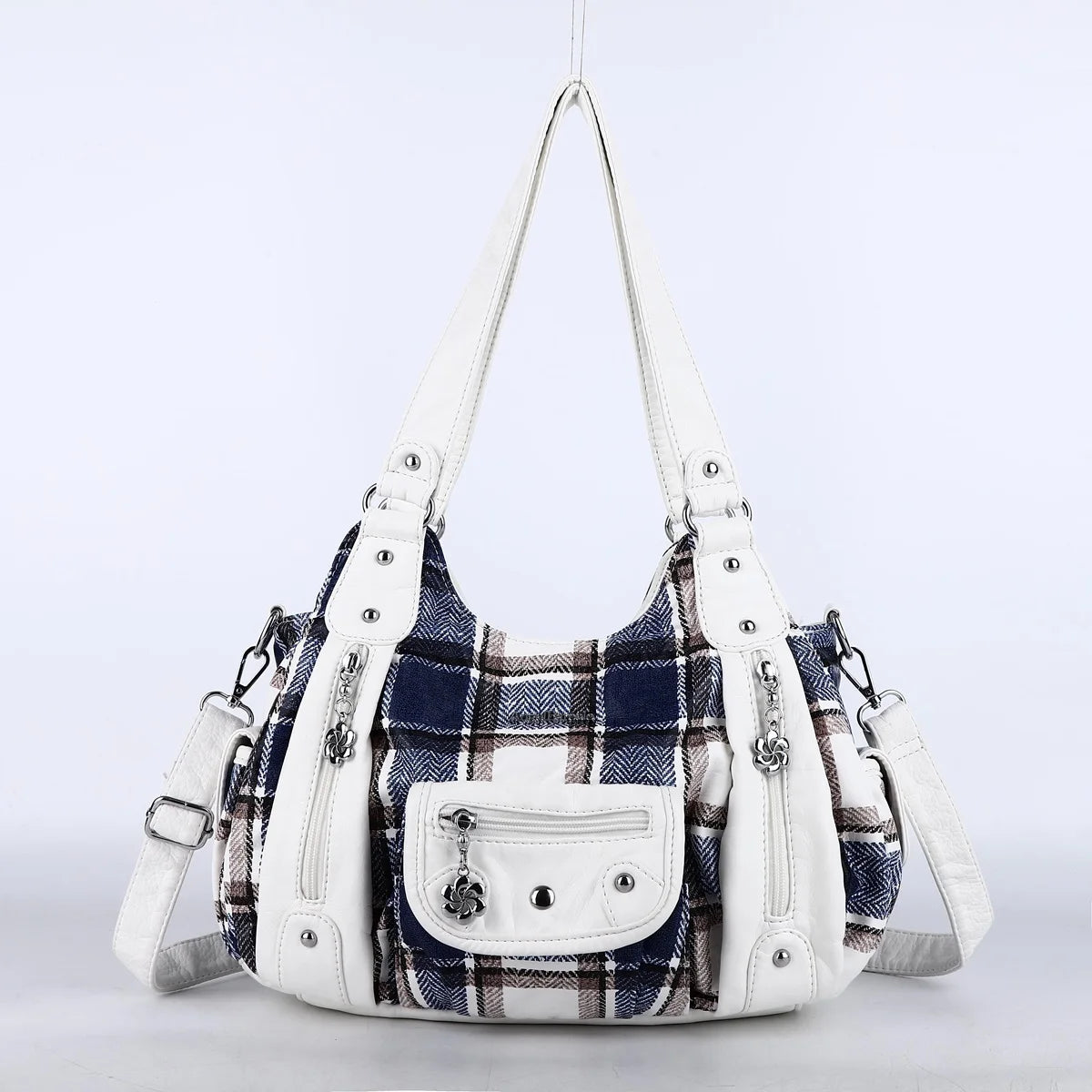 Fashion Women's PU Leather Top-Handle Handbag | Soft Satchel Shoulder Bag & Crossbody Purse (Female Hᴏbos Style) Luxegan