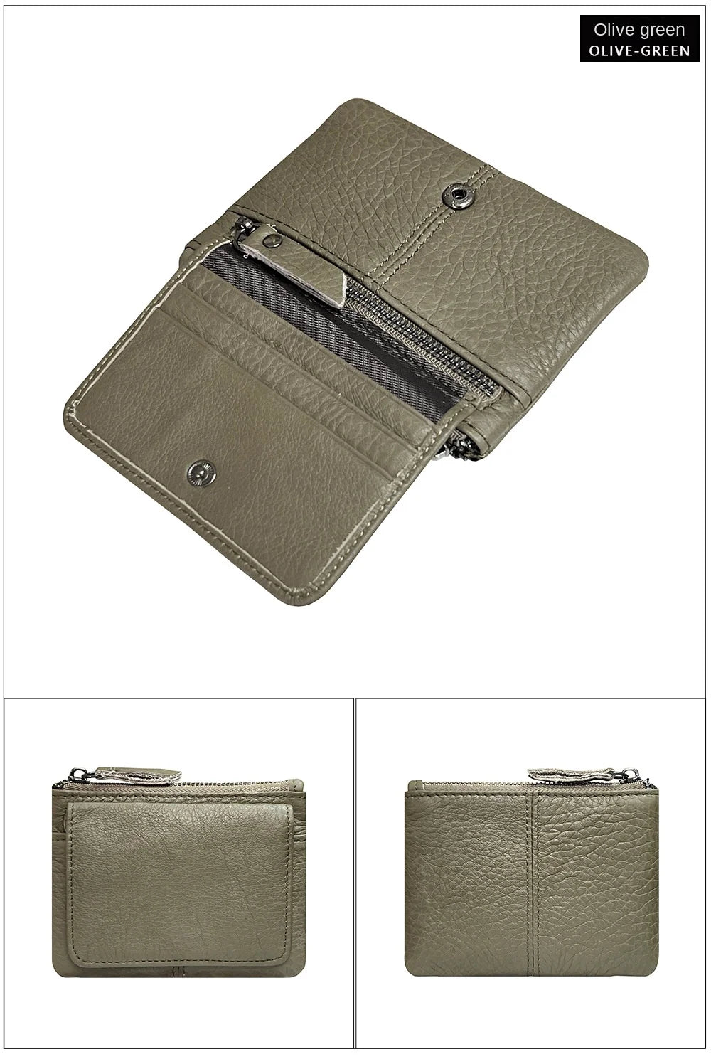 New Cow Leather Card Bag | Slim Credit Card Holder & Coin Purse Luxegan