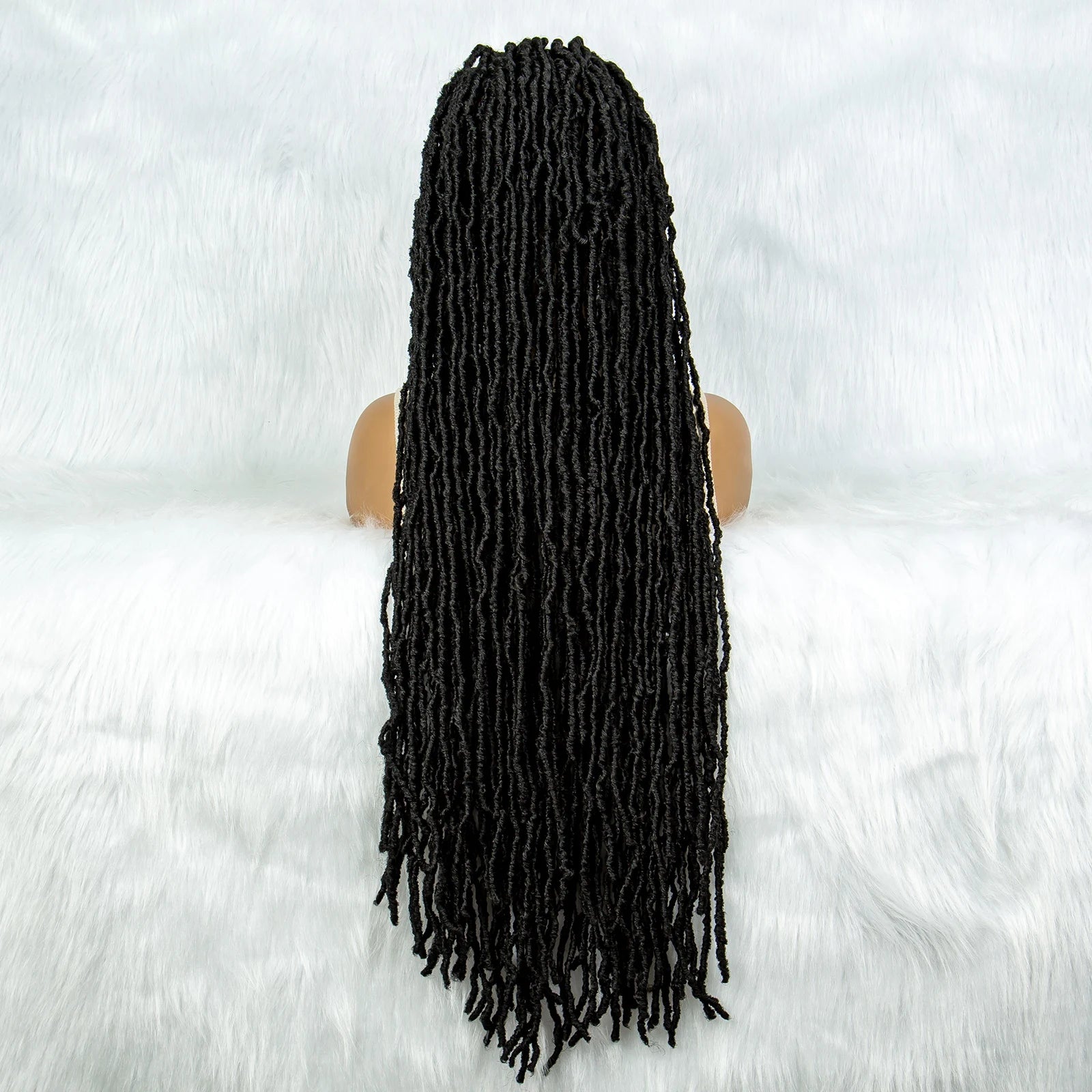 KIMA 36" Colorful Dreadlocks Braids Wig | Full Lace Front & Baby Hair Luxegan