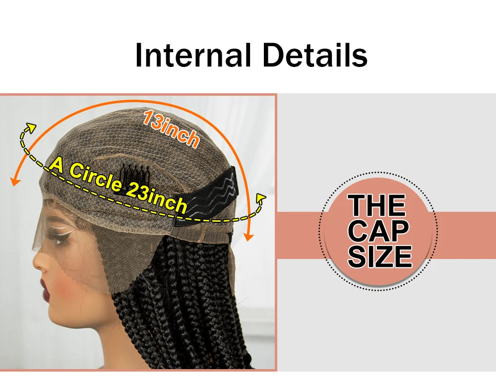 Burgundy Boho Knotless Braids Bob Wig with Curly Ends | Full Lace Luxegan