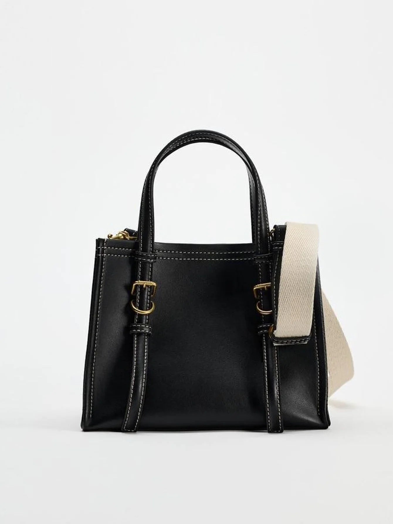 Cross-Border Autumn Brown & Yellow Handbag | Versatile Unisex Square Shoulder Bag | Trendy PU Leather Crossbody for Work, Commuting, & Leisure (Model 1430) Luxegan