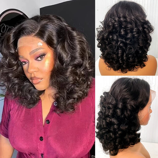 12A Raw Donor Vietnamese Hair 13x4 HD Lace Frontal Wig | 250% Density | Double Drawn | Bouncy Wave | Glueless