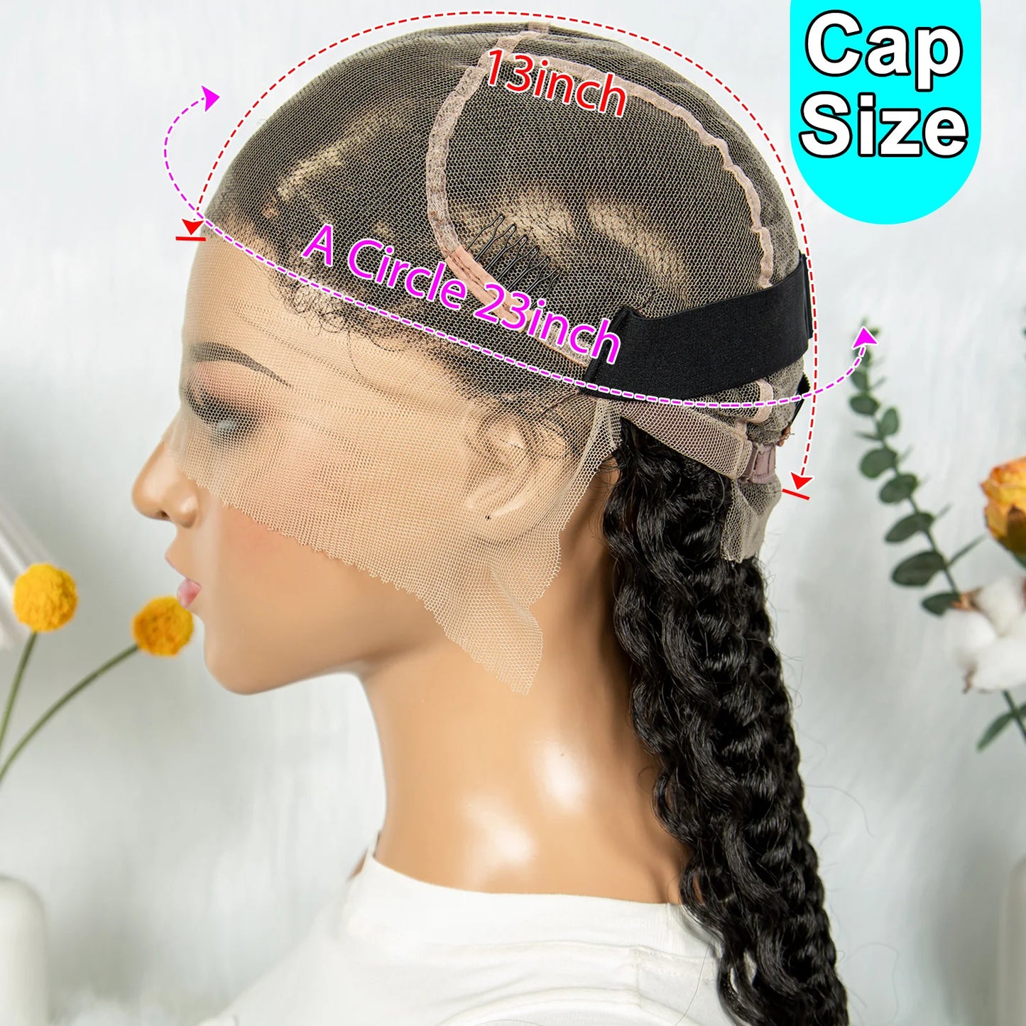 Cornrow Braided Wigs Synthetic Transparent Full Lace Wig With Baby Hair Braiding Wig Boho Cornrow Wig Curly End For Black Women