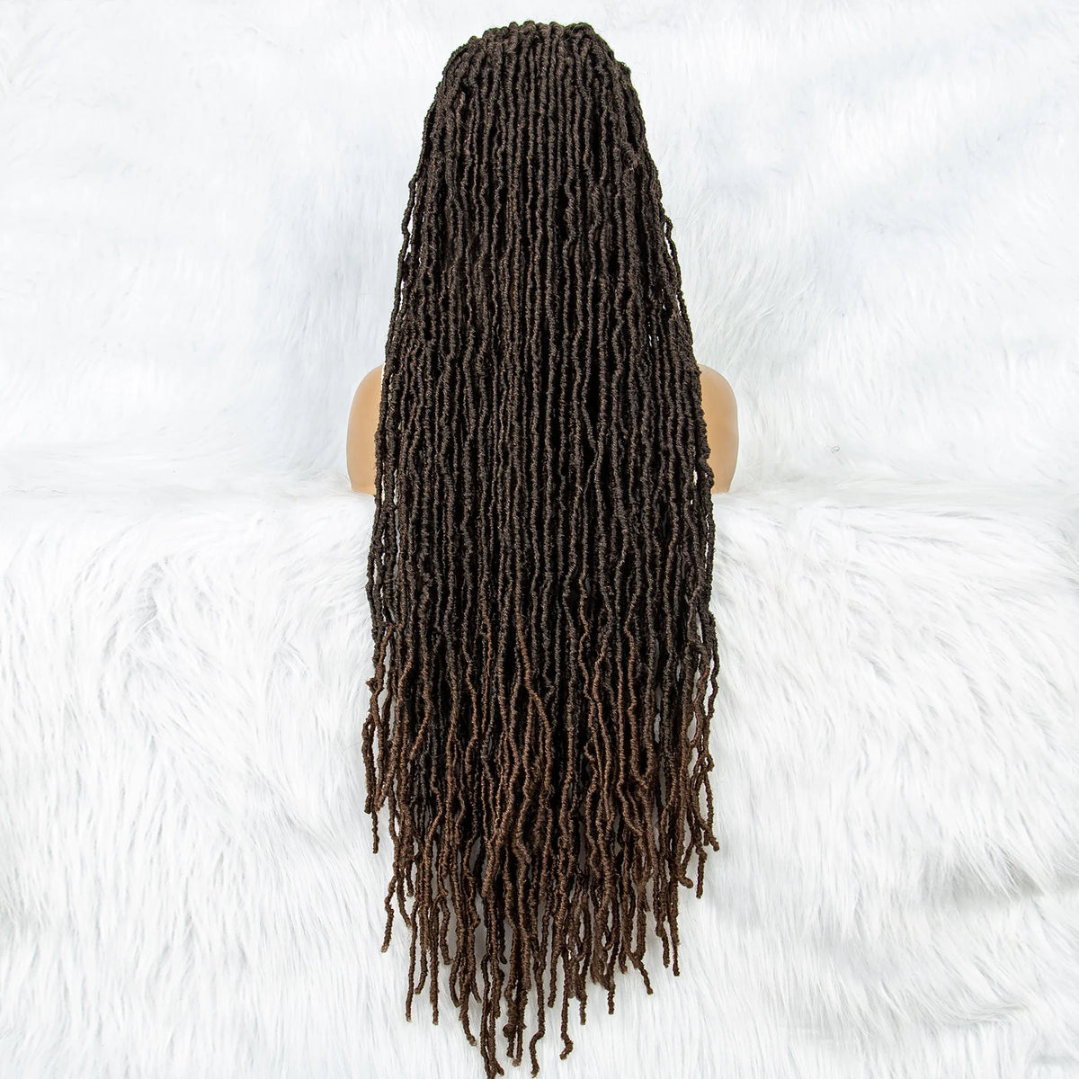 Pink & Blue Braided Wig | Full Lace Butterfly Locs & Dreadlocks