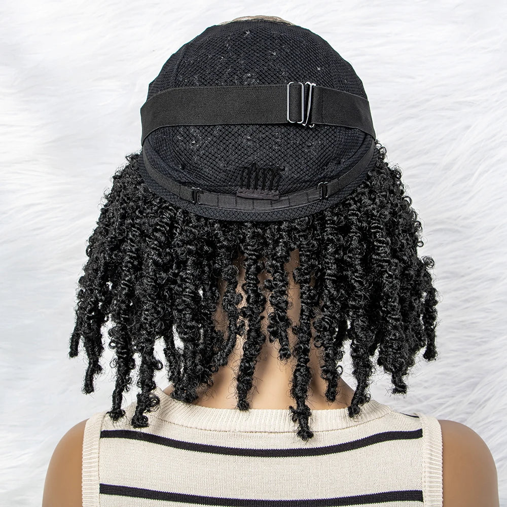 14 Inch Box Braids Wig | 9x6 Lace Frontal | Curly Ends
