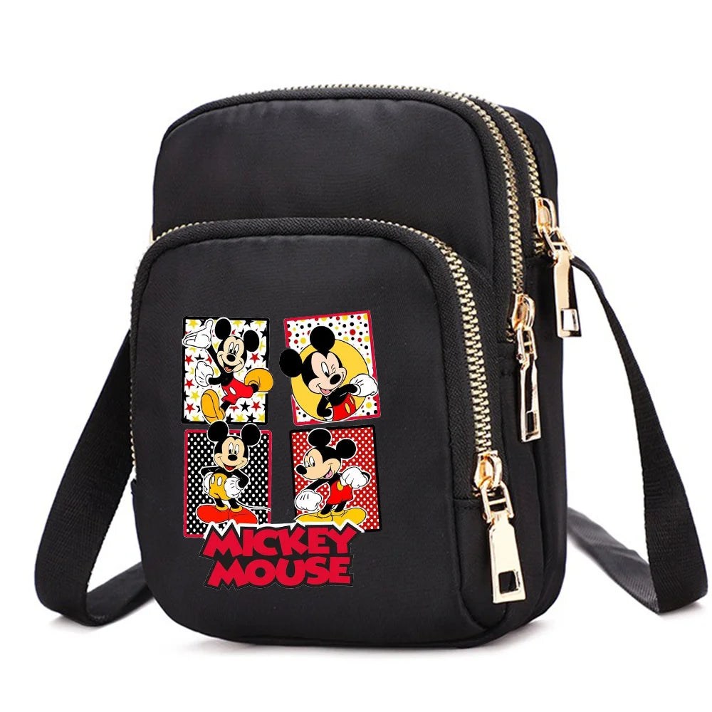 Mickey & Minnie Mouse Shoulder Bag | Cartoon Crossbody Handbag Luxegan