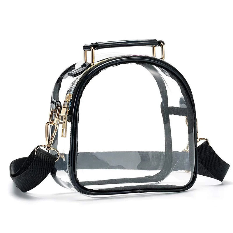 Transparent Crossbody Bag | Waterproof PVC Messenger & Handbag Luxegan