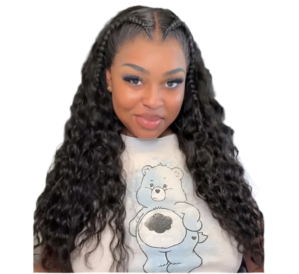 Alipearl Pre-Braided Loose Deep 13x6 Lace Front Wig | Glueless | Brazilian Remy Hair | Pre-Cut Lace | Pre-Plucked
