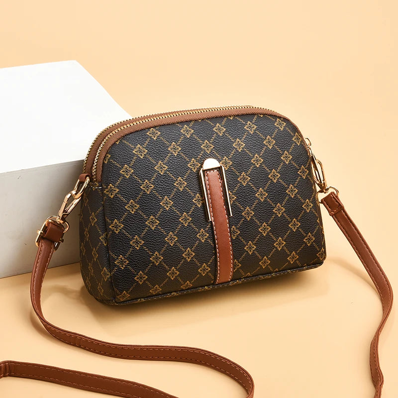 Trendy Printed Shell Bag | Casual Crossbody & Shoulder Purse Luxegan