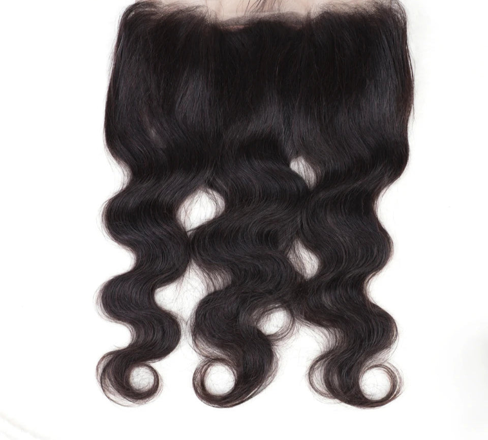 180% Density Body Wave 360 Lace Frontal | Transparent Swiss Lace Human Hair Closure (14-18") Luxegan