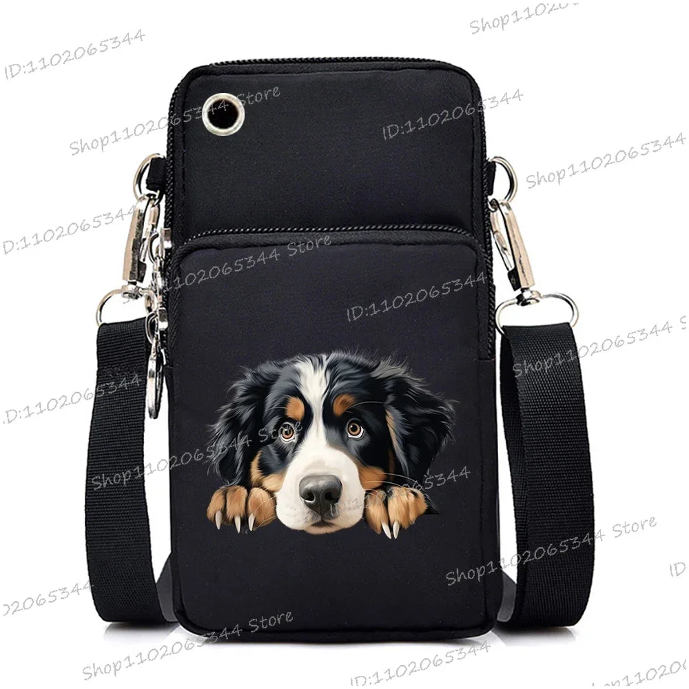 3D Dog Print Mini Bag | Unisex Crossbody & Shoulder Purse Luxegan