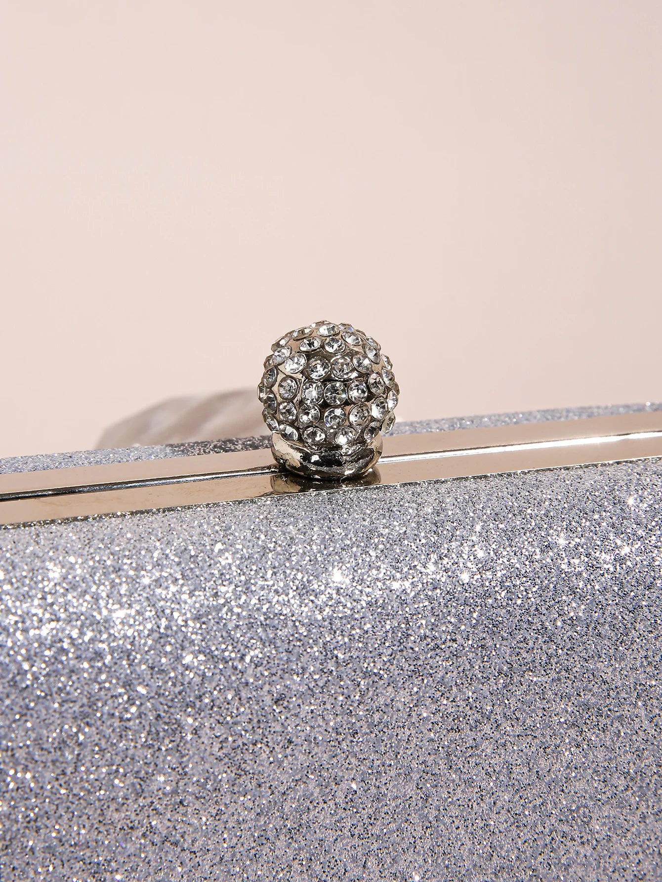 Mini Classic Glitter Square Clutch Bag | Elegant Rhinestone Evening Handbag Luxegan