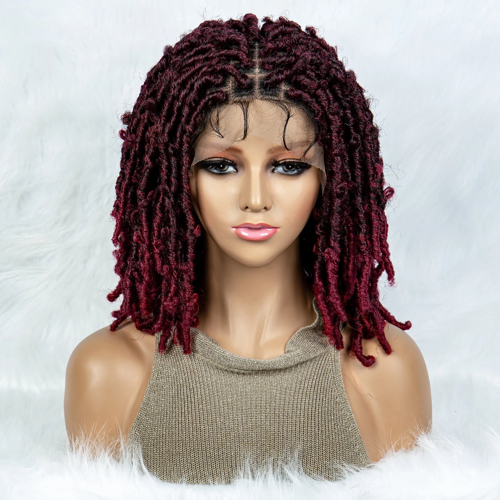 Lightweight Curly End Box Braids Wig | Lace Front Luxegan
