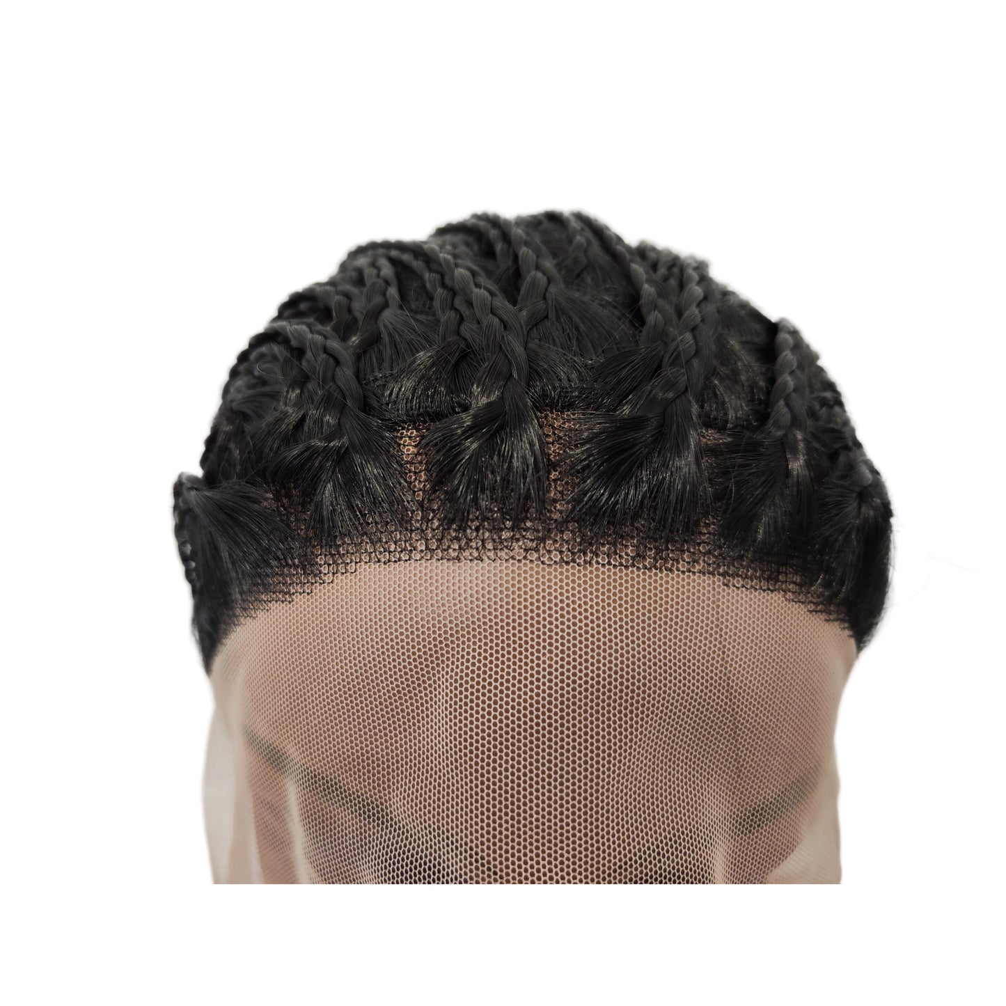 Short Box Braided Lace Front Wig | Synthetic Hair | Black | Foruiya Braids | Women