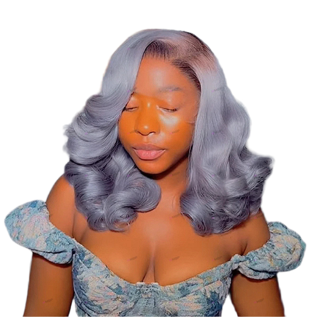 Bouncy Curly Rooted Color HD Lace Front Wig | 13x4 Glueless Human Hair Ready To Go Luxegan