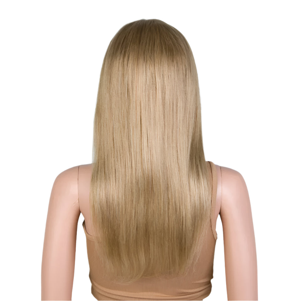 Golden Blonde #30 Straight T-Part Lace Front Wig | Indian Remy Human Hair Luxegan