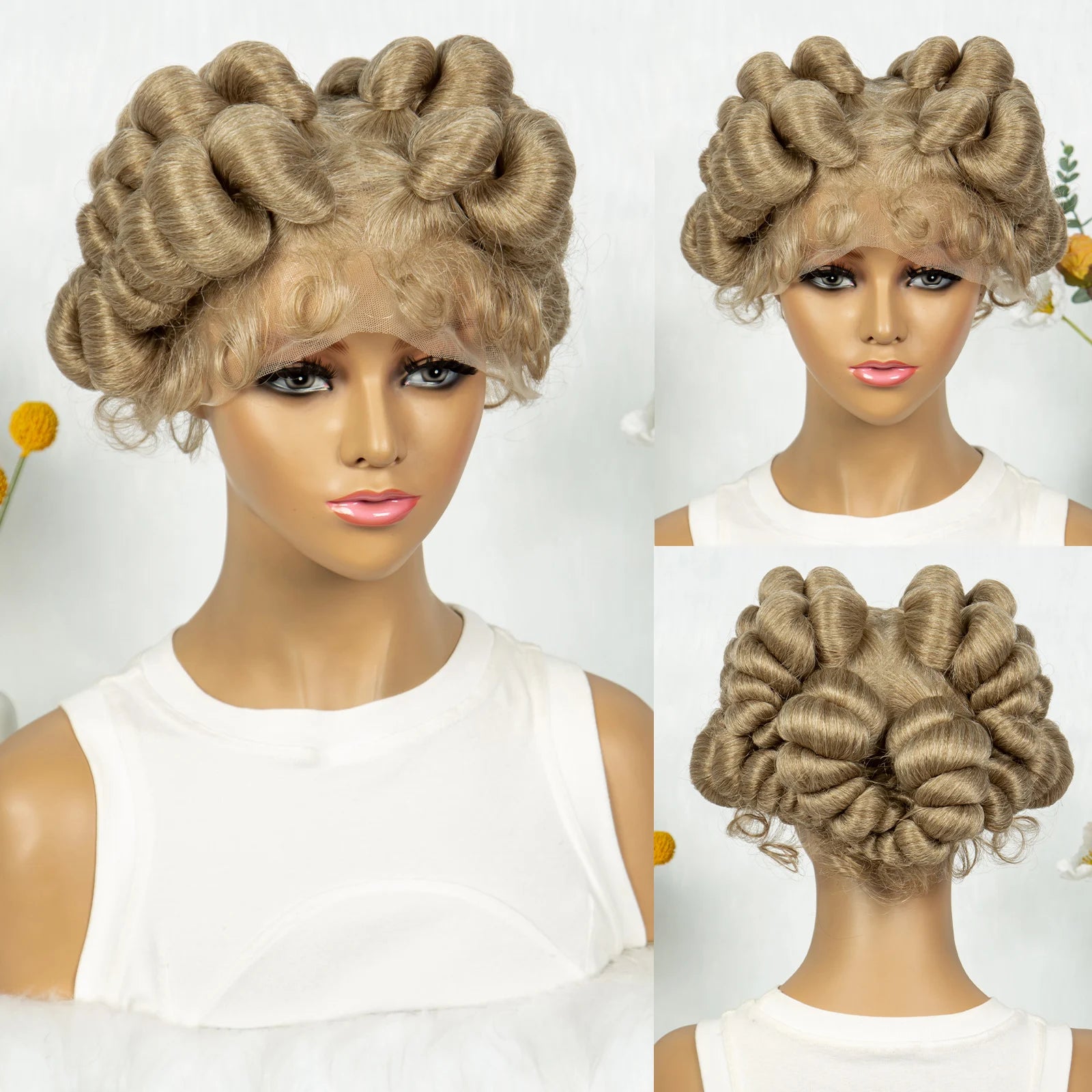 Knotless Box Braids Bantu Wig | Full Lace African Braiding  Luxegan