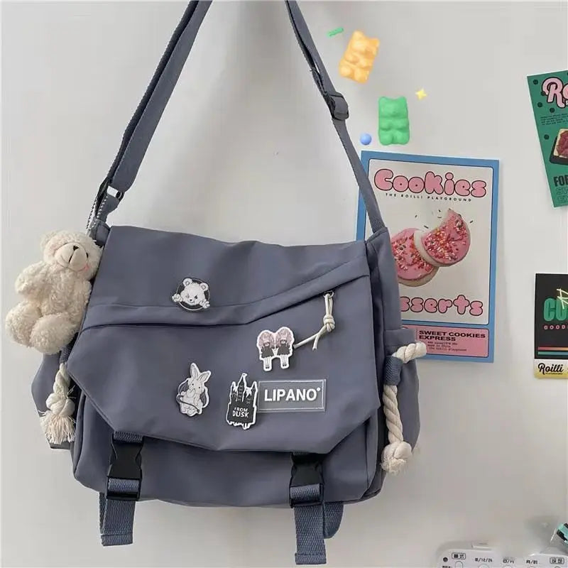 Canvas Diagonal Cross Bag | Youth Fashion Casual Shoulder Bag & Messenger Bag Luxegan