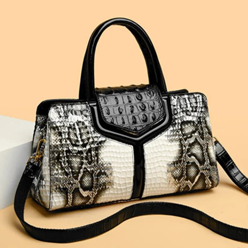 High Quality Crocodile pattern Shoulder Bags | Large Capacity Handbags and Purses women Messenger Bags | Casual Fashion Handbag Sac Luxegan