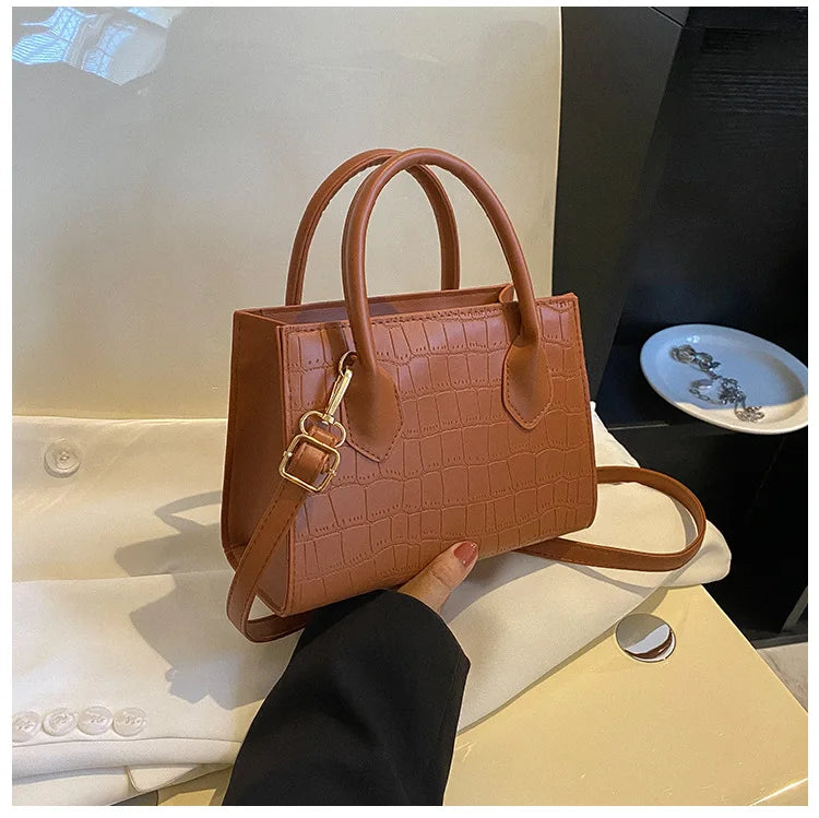 New Square Crossbody Bags for Women | Fashion Handbags & Purses & Ladies Shoulder Bag (Small Top Handle Bags) Luxegan